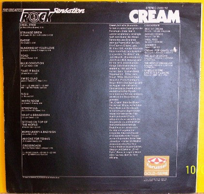 Cream (2) : Rock Sensation (LP, Comp)