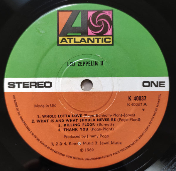 Led Zeppelin : Led Zeppelin II (LP, Album, RE, Gat)