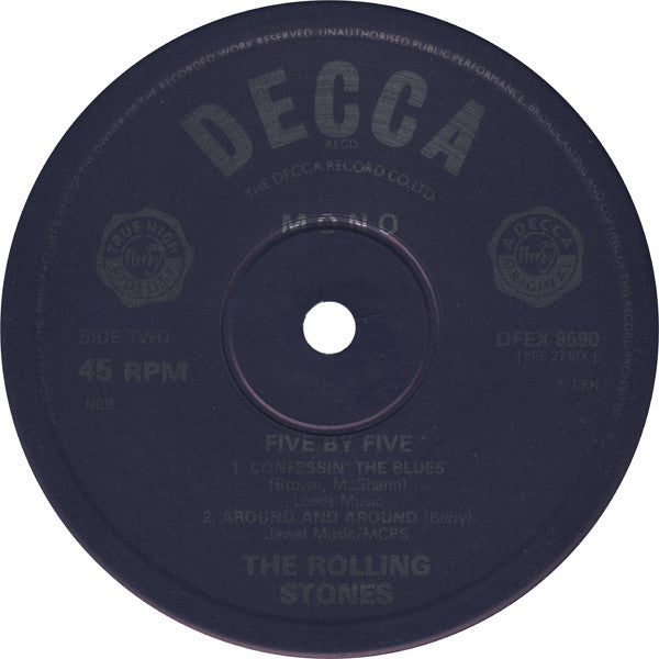 The Rolling Stones : Five By Five (12", Mono, RE)