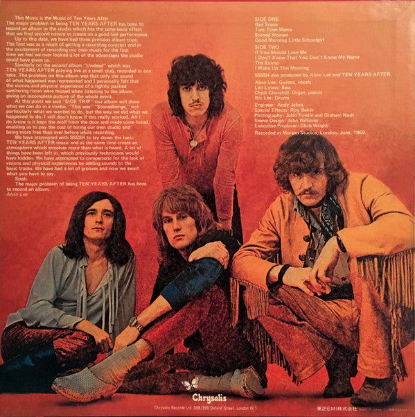 Ten Years After : Ssssh (LP, Album, RE)