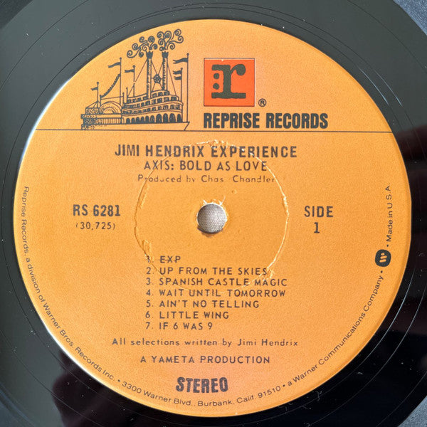 The Jimi Hendrix Experience : Axis: Bold As Love (LP, Album, RE, Jac)