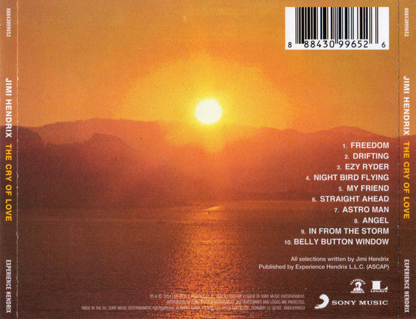 Jimi Hendrix : The Cry Of Love (CD, Album, RE, RM)