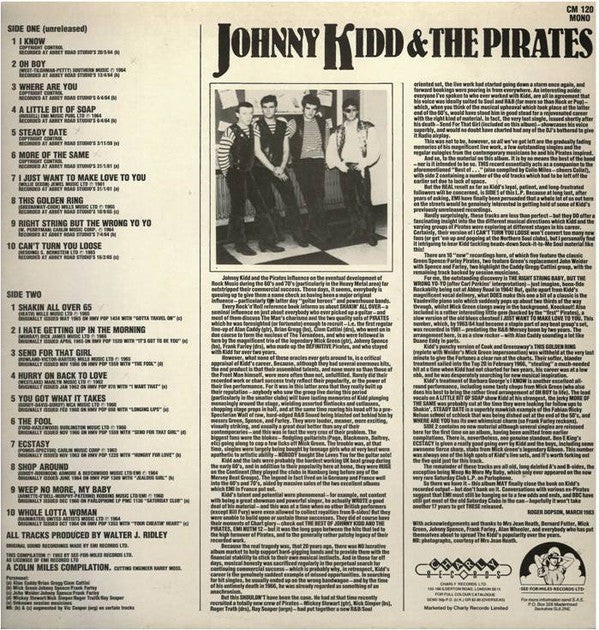 Johnny Kidd & The Pirates : Rarities (LP, Comp, Mono)
