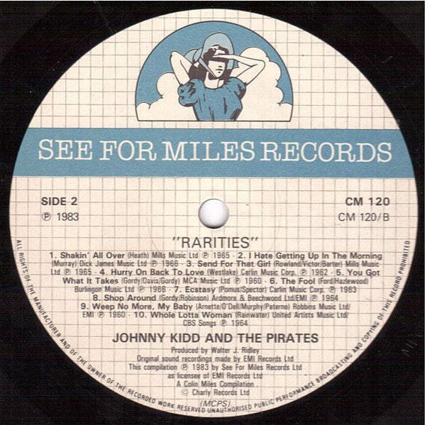 Johnny Kidd & The Pirates : Rarities (LP, Comp, Mono)