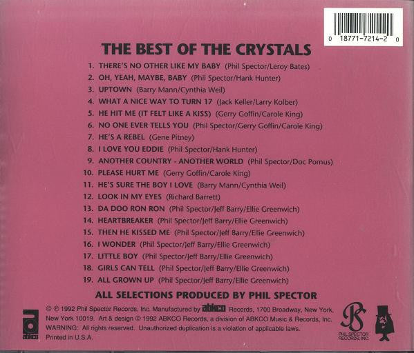 The Crystals : The Best Of The Crystals (CD, Comp)