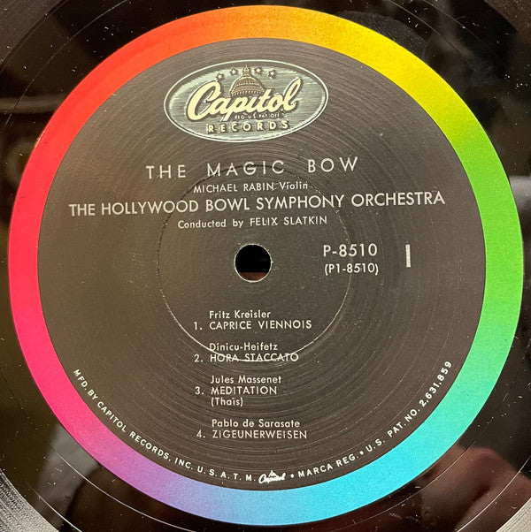 Michael Rabin, The Hollywood Bowl Symphony Orchestra : The Magic Bow (LP, Album, Mono)