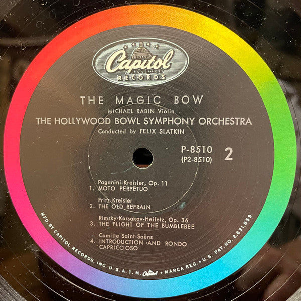 Michael Rabin, The Hollywood Bowl Symphony Orchestra : The Magic Bow (LP, Album, Mono)