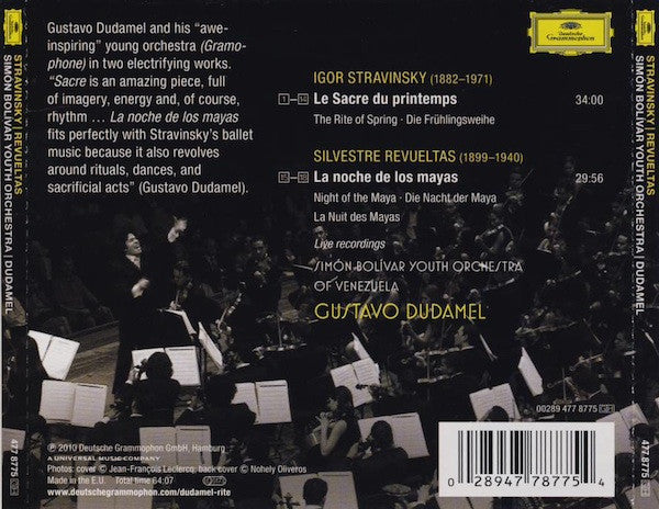 Igor Stravinsky | Silvestre Revueltas | Simón Bolívar Youth Orchestra Of Venezuela | Gustavo Dudamel : Rite (CD, Album)