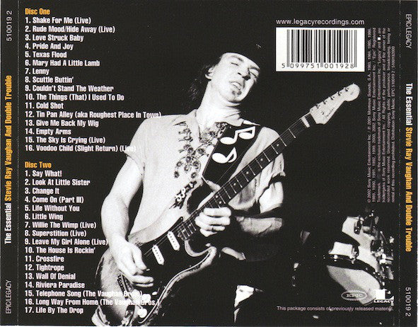 Stevie Ray Vaughan & Double Trouble : The Essential Stevie Ray Vaughan And Double Trouble (2xCD, Comp)