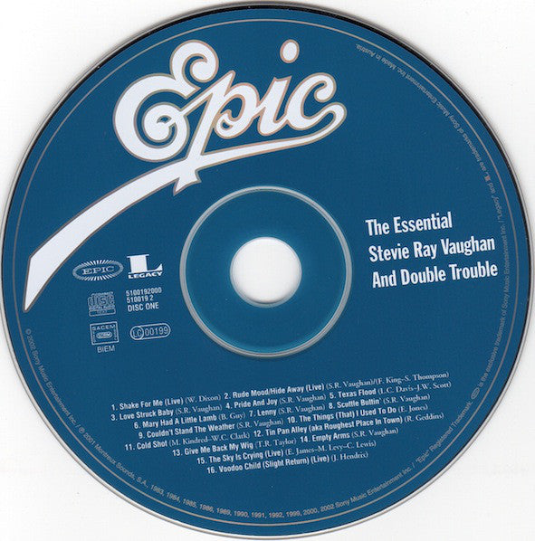 Stevie Ray Vaughan & Double Trouble : The Essential Stevie Ray Vaughan And Double Trouble (2xCD, Comp)