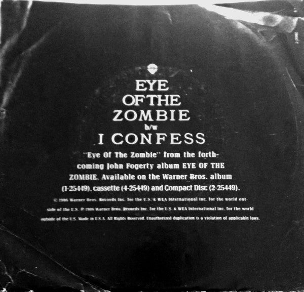 John Fogerty : Eye Of The Zombie (7", Single)