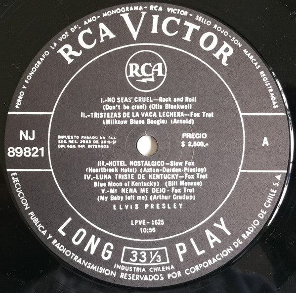 Elvis Presley : Elvis Presley (10", Comp, RE)