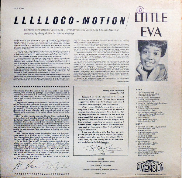 Little Eva : Llllloco-Motion (LP, Album, Mono)