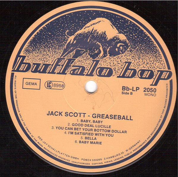 Jack Scott : Greaseball (LP, Comp, Mono)