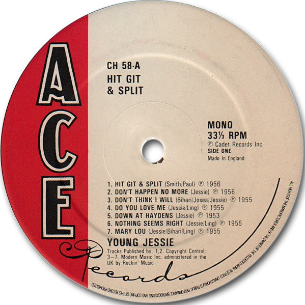 Young Jessie : Hit, Git & Split (LP, Comp)