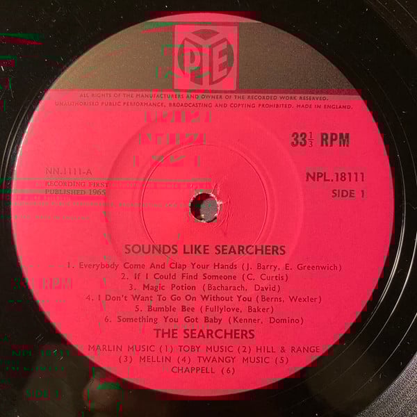 The Searchers : Sounds Like Searchers (LP, Album, Mono)