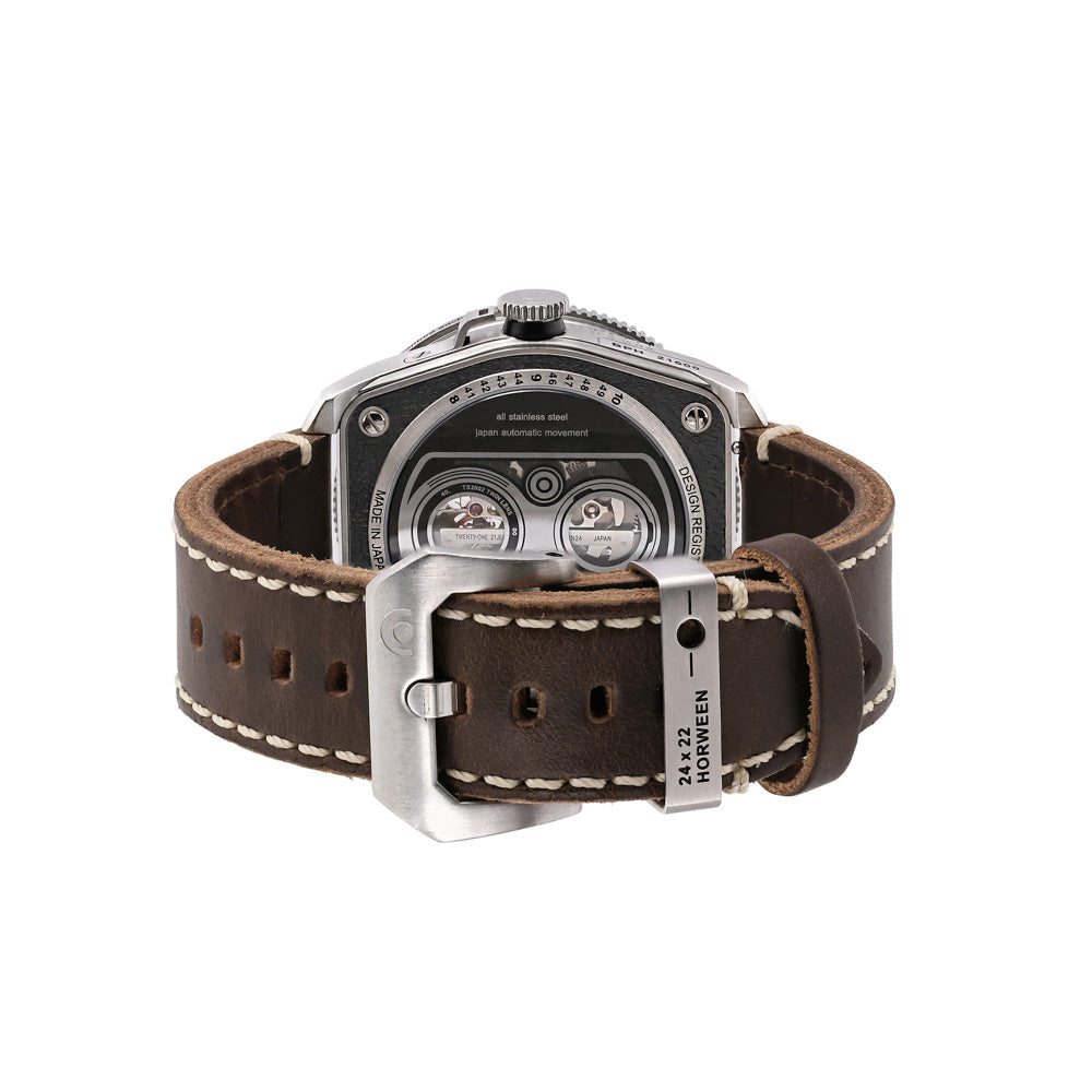 Automatic Twin Lens Watch - Modern Silver | TACS - Wake Concept Store