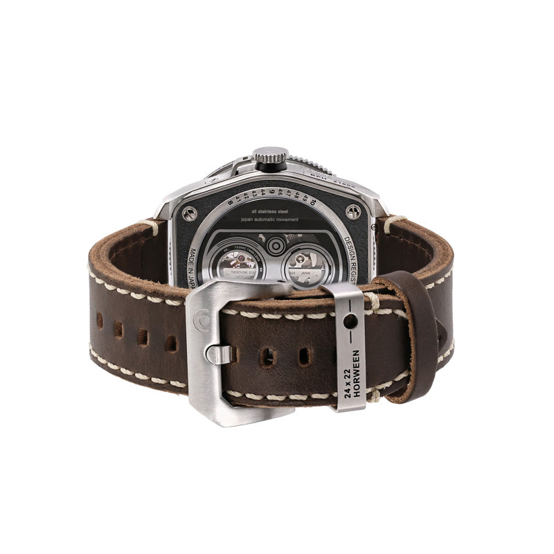 Automatic Twin Lens Watch - Modern Silver Box Set | TACS - Wake Concept Store