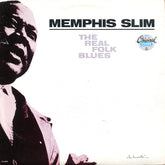 Memphis Slim : The Real Folk Blues (LP, Album, Comp, RE, Pin)