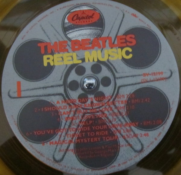 The Beatles : Reel Music (LP, Comp, Ltd, Promo, Yel)