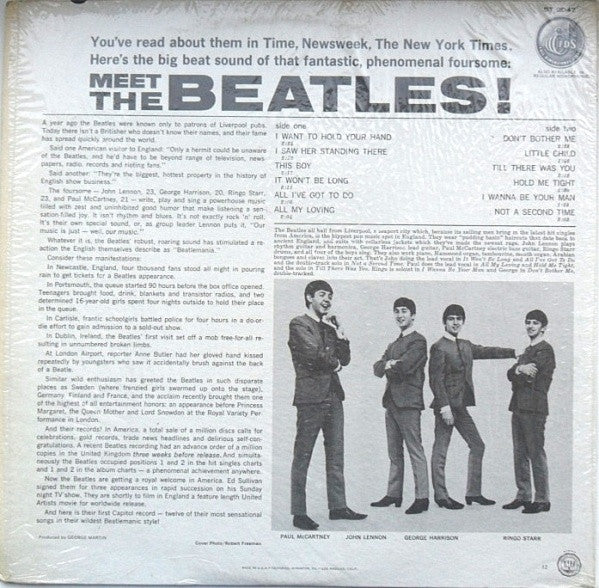 The Beatles : Meet The Beatles! (LP, Album, RE)