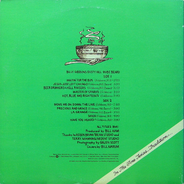 ZZ Top : Tres Hombres (LP, Album, RE, RP, Gat)