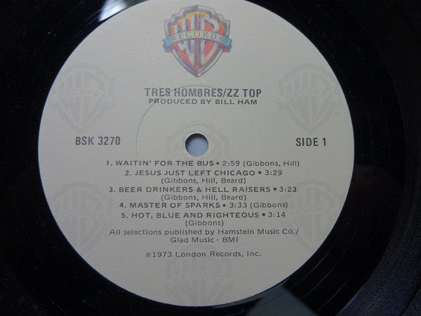 ZZ Top : Tres Hombres (LP, Album, RE, RP, Gat)