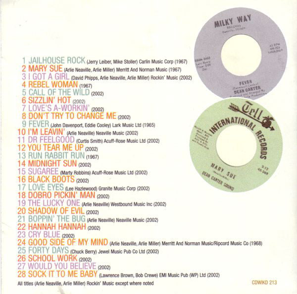 Dean Carter (2) : Call Of The Wild! (CD, Comp, Mono)
