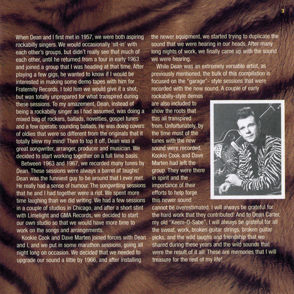 Dean Carter (2) : Call Of The Wild! (CD, Comp, Mono)