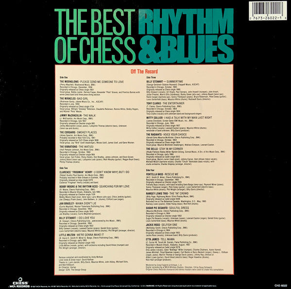 Various : The Best Of Chess Rhythm & Blues (2xLP, Comp)