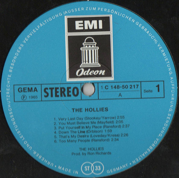 The Hollies : The Hollies (2xLP, Album, Comp)