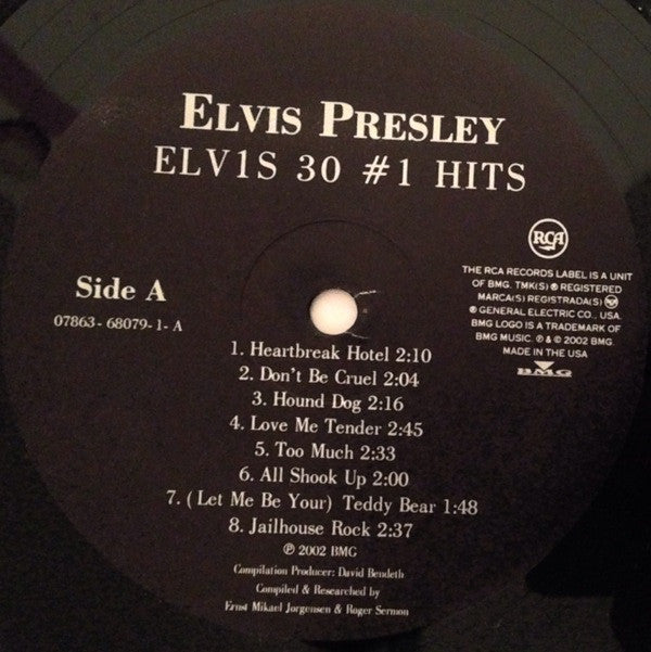 Elvis Presley : ELV1S 30 #1 Hits (2xLP, Comp)