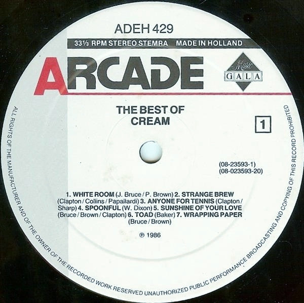 Cream (2) : The Best Of Cream (LP, Comp)