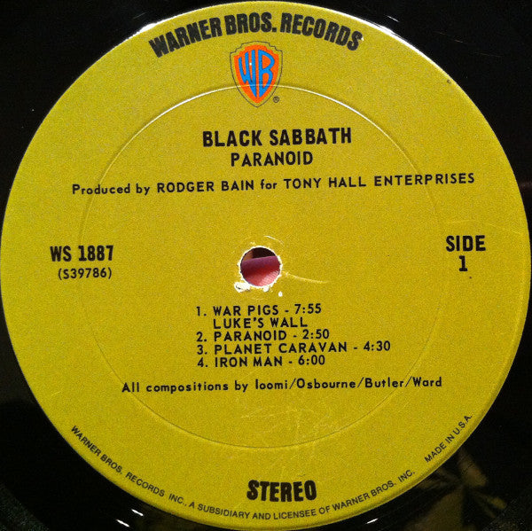Black Sabbath : Paranoid (LP, Album, Pit)