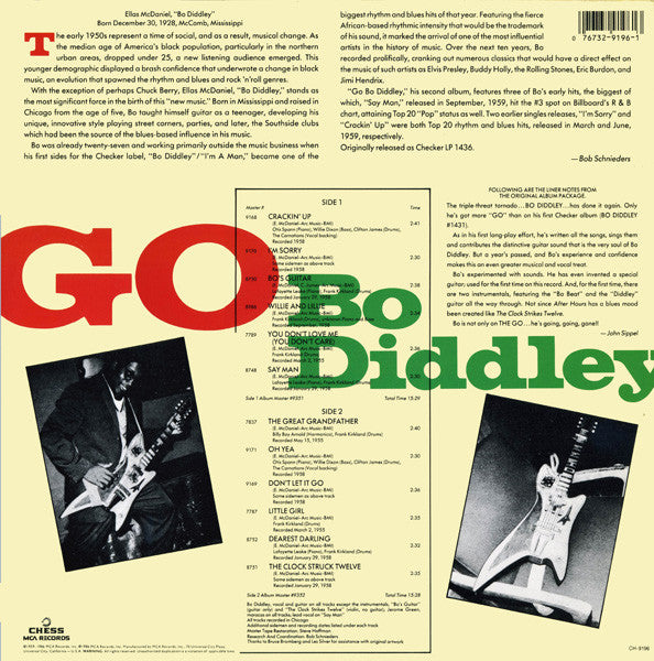 Bo Diddley : Go Bo Diddley (LP, Album, RE)