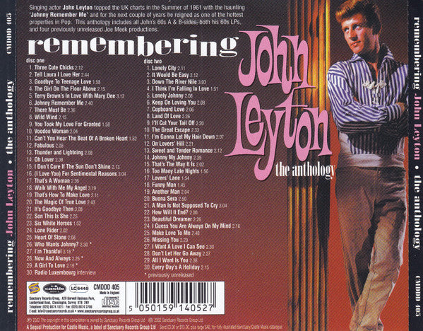 John Leyton : Remembering John Leyton (The Anthology) (2xCD, Comp)