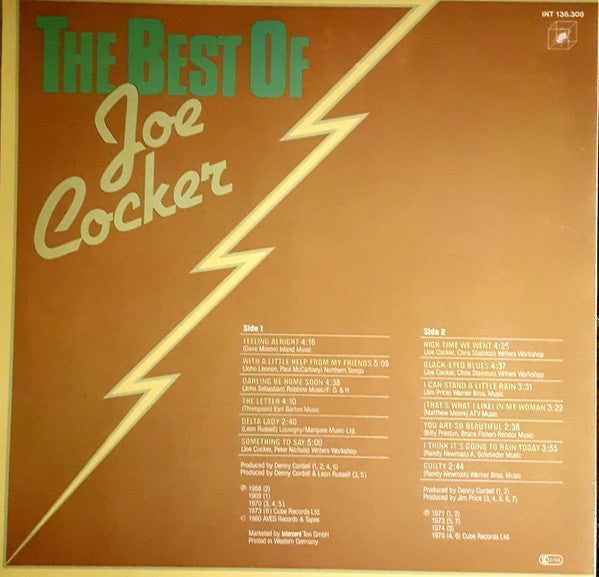 Joe Cocker : The Best Of Joe Cocker (LP, Comp)