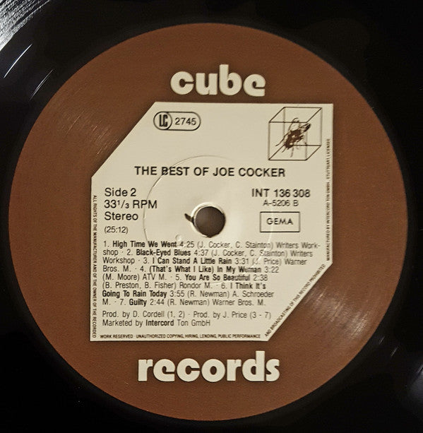 Joe Cocker : The Best Of Joe Cocker (LP, Comp)