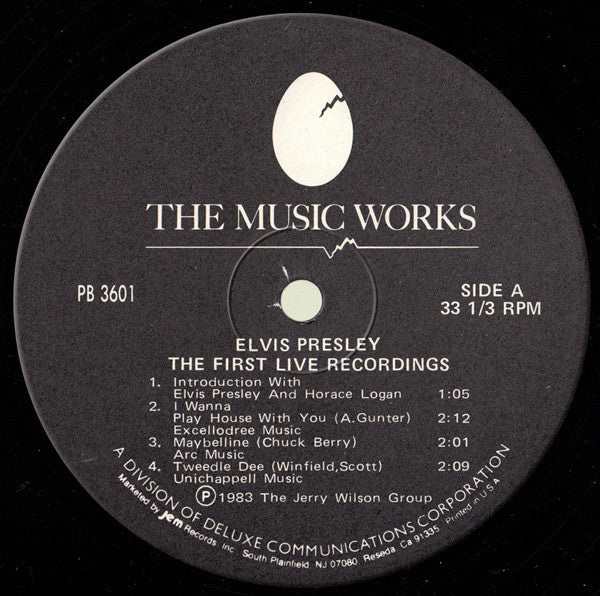 Elvis Presley : The First Live Recordings (LP)
