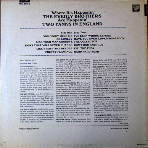 Everly Brothers : Two Yanks In England (LP, Album)