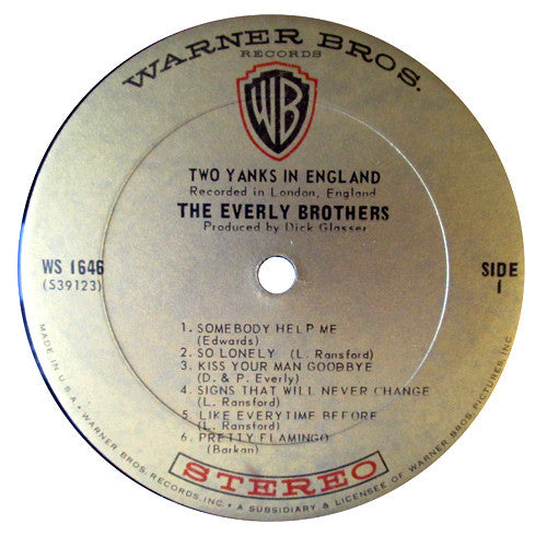 Everly Brothers : Two Yanks In England (LP, Album)