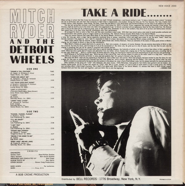 Mitch Ryder & The Detroit Wheels : Take A Ride... (LP)
