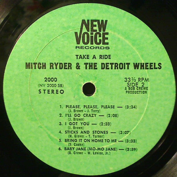 Mitch Ryder & The Detroit Wheels : Take A Ride... (LP)