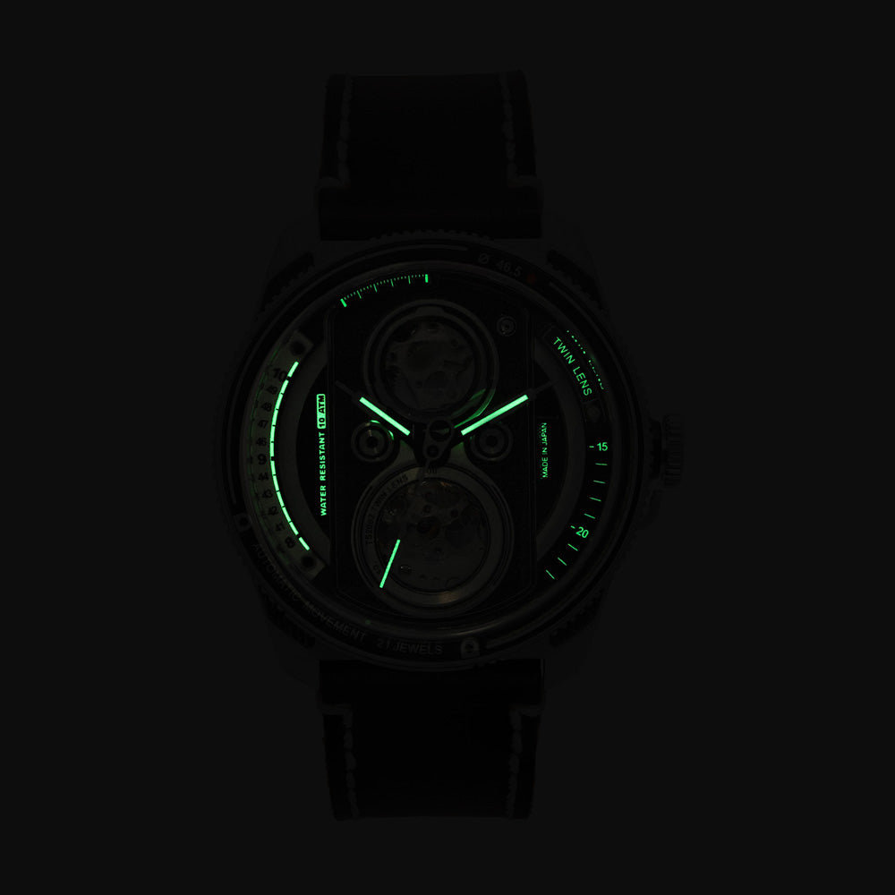 Automatic Twin Lens Watch - Modern Silver | TACS - Wake Concept Store