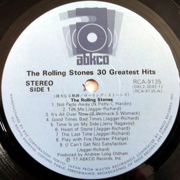 The Rolling Stones : 30 Greatest Hits (2xLP, Comp)
