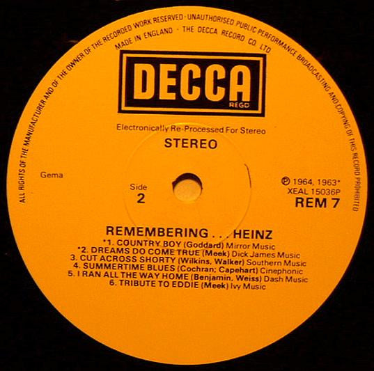 Heinz : Remembering (LP, Comp)