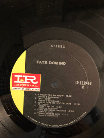 Fats Domino : The Fabulous Mr. D (LP, Album, RE)