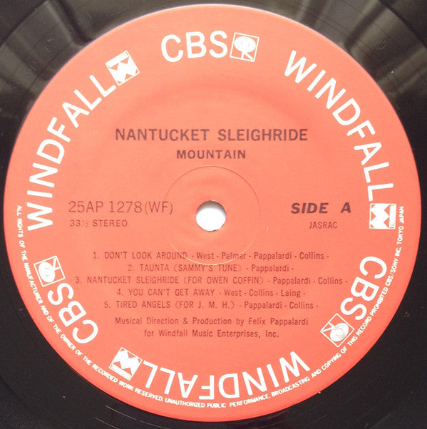Mountain : Nantucket Sleighride (LP, Album, RE)
