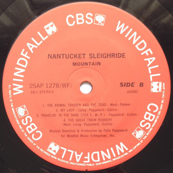 Mountain : Nantucket Sleighride (LP, Album, RE)