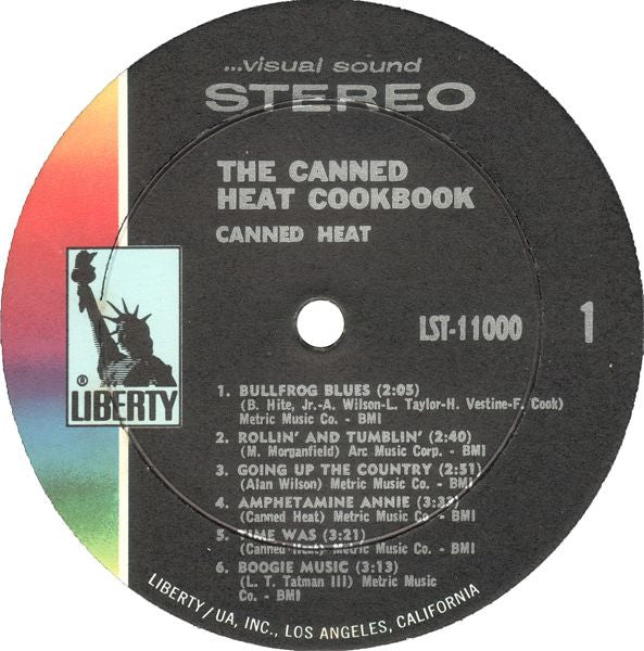 Canned Heat : The Canned Heat Cook Book (The Best Of Canned Heat) (LP, Album, Comp, Res)